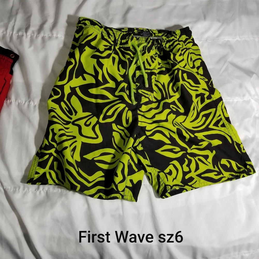 First Wave swim trunks sz 6